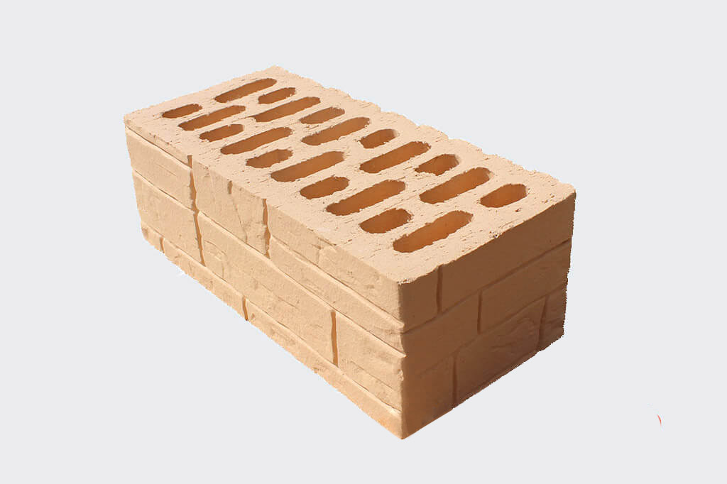 Кирпич солома полуторный «Ломаный камень», 250*120*88, Белебей