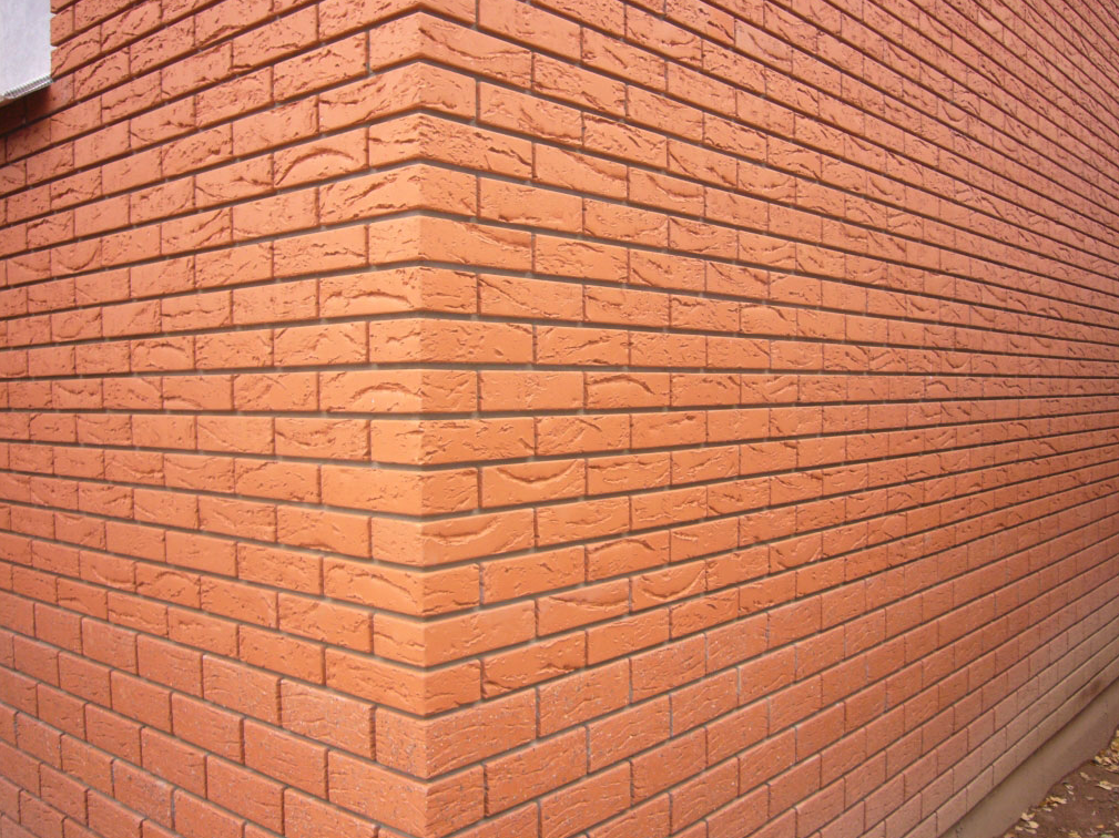 Облицовочный кирпич Кирово-Чепецк Красный кора дерева - 250x120x65 мм
