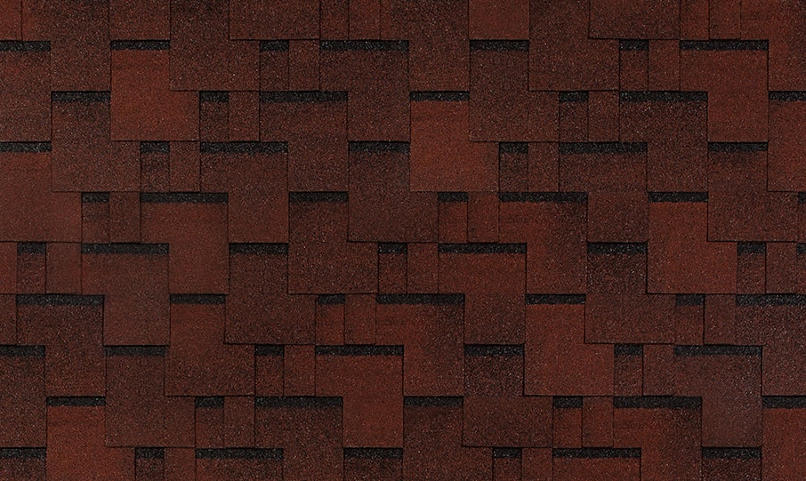 Гибкая черепица TEGOLA Футуро красный, 100*33,7 см