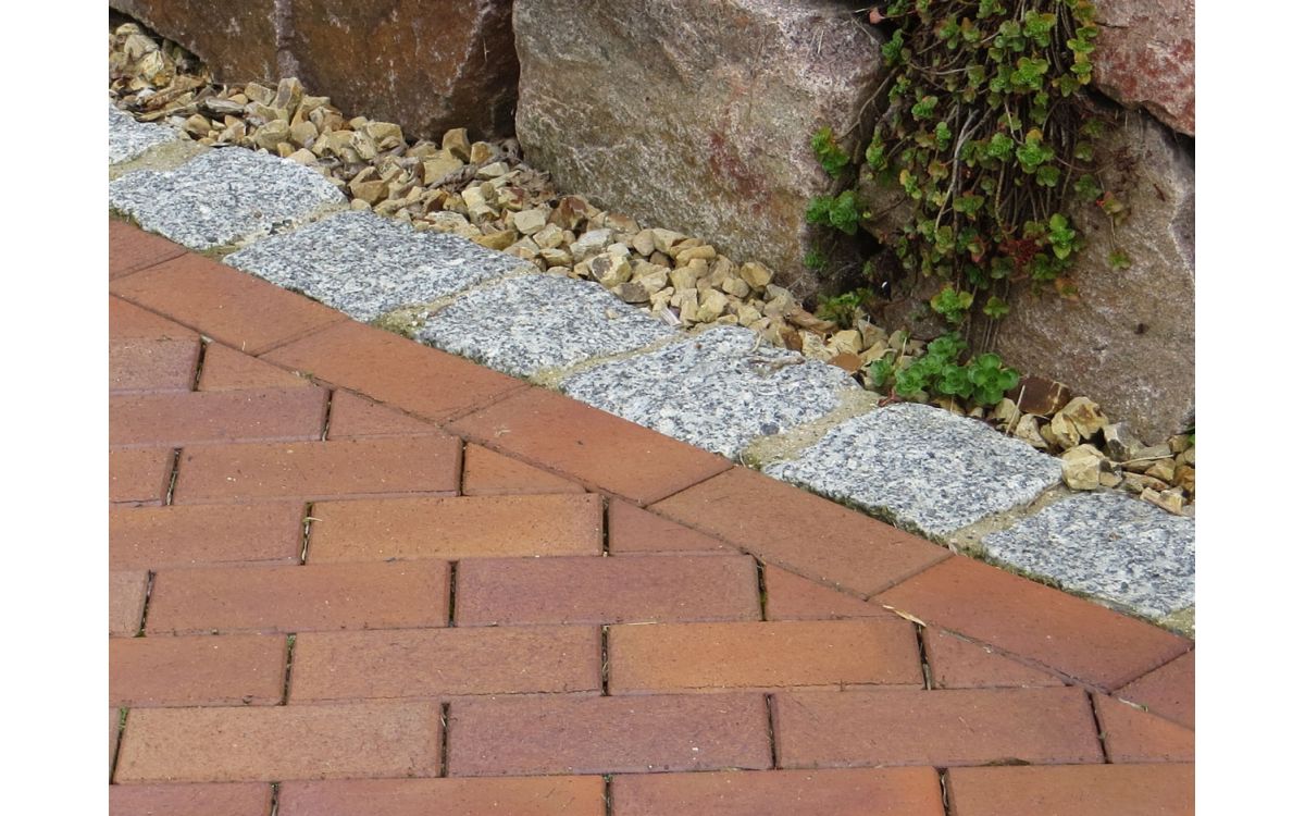 Тротуарная клинкерная брусчатка Vandersanden Meran красно-серая, 200*100*52 мм