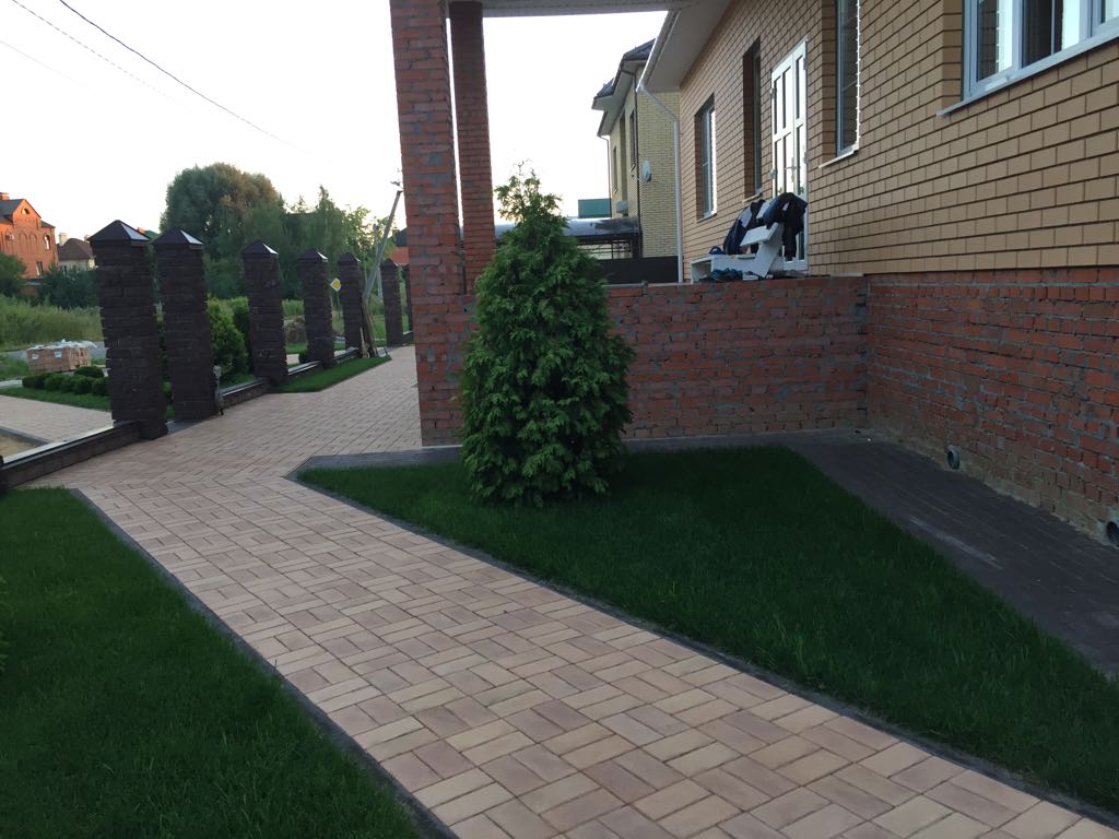 Брусчатка Клинкерная Тротуарная, 200x100x60мм, Песочный, Экоклинкер